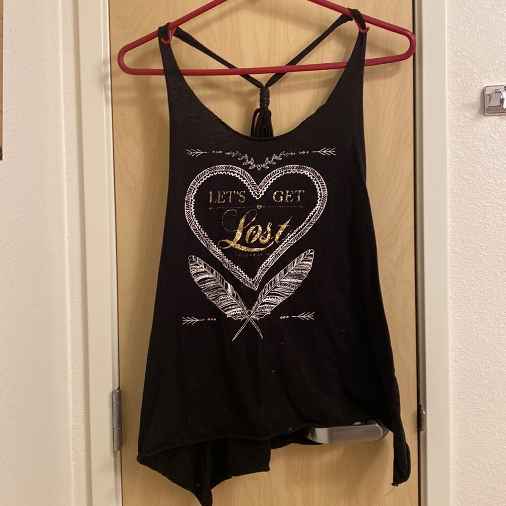Black tank top